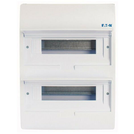 Coffret en saillie IP40 2 rangées 24 mod porte blanche 000281693 EATON BC-O-2/24-TW-ECO (1/3)
