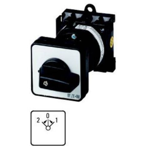 Commut. cont.: 6 20A 2 0 1 45° à rappel encastré fixation arrière 000081571 EATON T0-3-15394/Z (1/2)