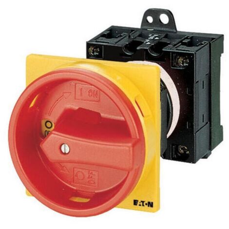 Inter. général tripolaire + 1F 20A verrouillable encastré fixation arrière 000086334 EATON T0-2-15679/V/SVB (1/4)