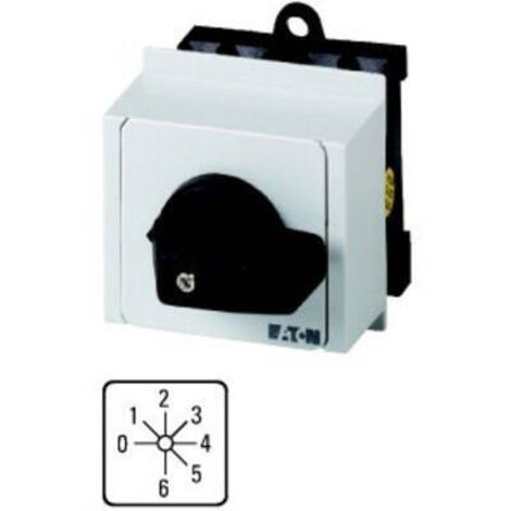 Commut. à gradin cont.: 6 20A 6 crans à acc. encastré en tableau modulaire 000012749 EATON T0-3-8244/IVS (1/2)