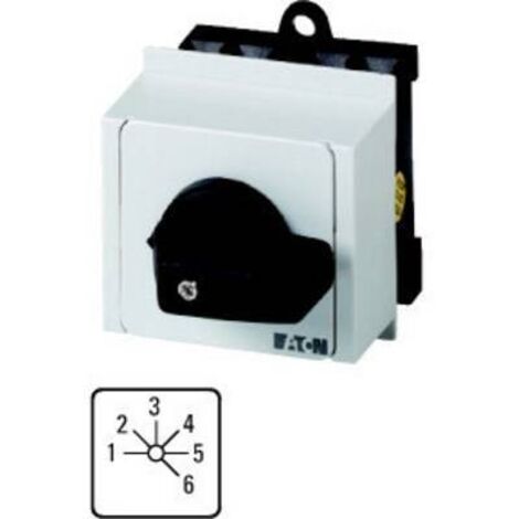 Commut. à gradin cont.: 6 20A 6 crans à acc. encastré en tableau modulaire 000048345 EATON T0-3-8233/IVS (1/2)
