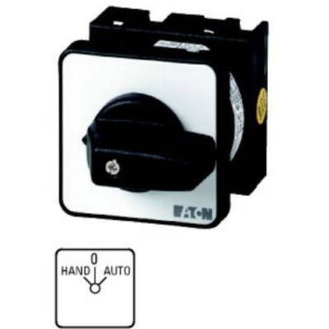 Inverseur cont.: 6 20A HAND-0-AUTO 45° à acc.,encastré fixation centrale 000050721 EATON T0-3-15433/EZ (1/2)