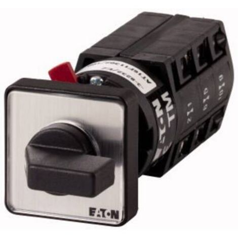 Inverseurs Contacts: 6 10 A plastron: HAND-0-AUTO 60 ° à accrochage Montage encastré avec fixa EATON TM-3-15433/EZ (1/2)