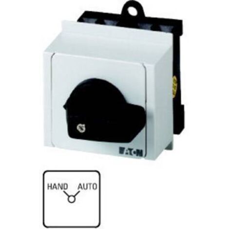 Inverseurs Contacts: 4 20 A plastron: HAND-AUTO 90 ° à accrochage Montage encastré en tableau EATON T0-2-15452/IVS (1/2)