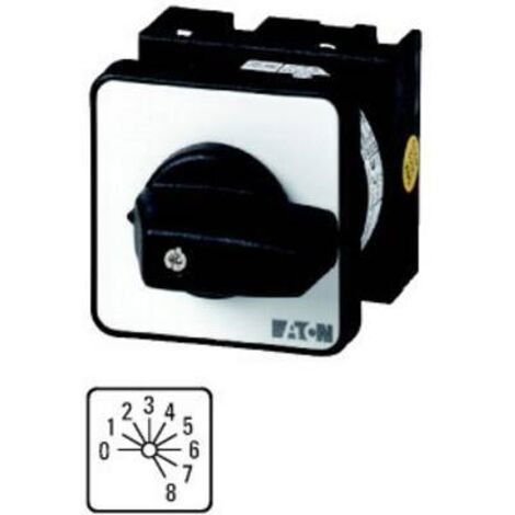 Commutateur à gradin Contacts: 8 20A 0-8 30° à accrochage encastré 000013965 EATON T0-4-8246/E (1/2)