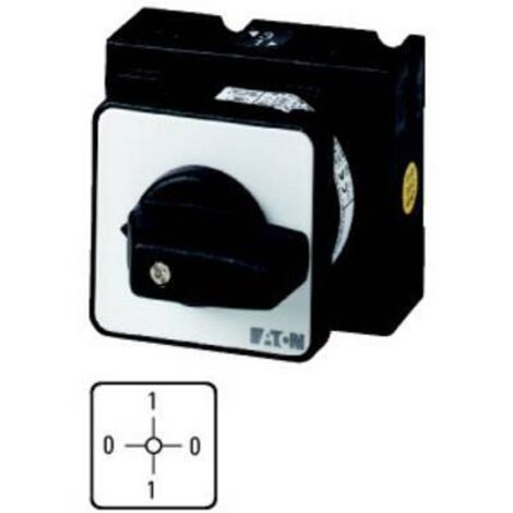 Inverseurs Contacts: 4 20 A plastron: 0-1-0-1 90 ° à accrochage encastré 000095796 EATON T0-2-8060/E (1/2)