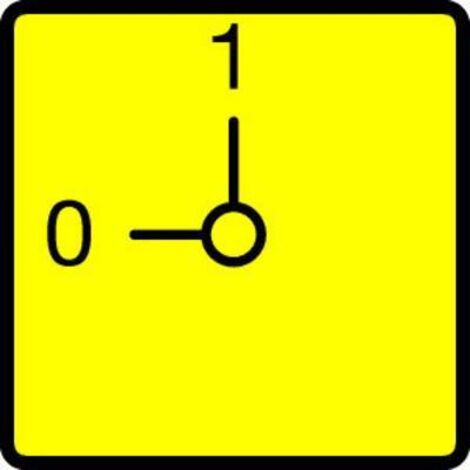 Plastron arrêt d'urgence jaune pour T 000 0003198 EATON FS908GE-T0