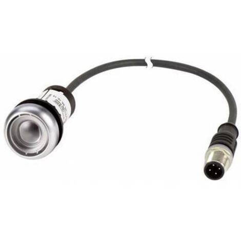 Bouton-poussoir RMQ Compact sans plaque plat à rappel 1o/0f M12A-male câble noir 0 2 m. EATON C22-D-X-K10-P1 (1/2)
