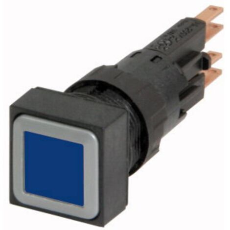 Bouton-poussoir lumineux bleu à rappel +lampe à incandescence 24V EATON Q25LT-BL/WB (1/3)