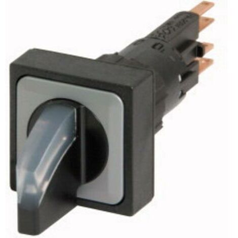 Commutateur rotatif lumineux 3 positions blanc à rappel EATON Q25LWK3R-WS (1/5)