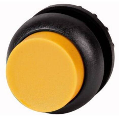 Bouton-poussoir lumineux saillant jaune à accrochage EATON M22S-DRLH-Y (1/2)