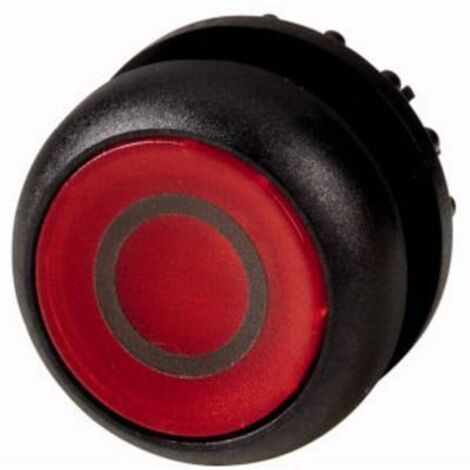 Bouton-poussoir lumineux plat rouge 0 à accrochage EATON M22S-DRL-R-X0 (1/2)
