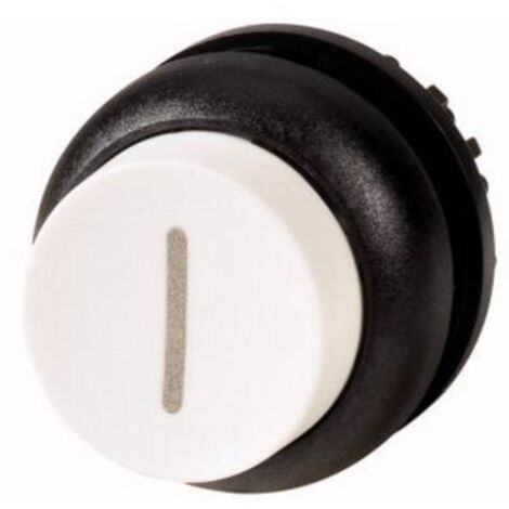 Bouton-poussoir saillant blanc I à accrochage EATON M22S-DRH-W-X1 (1/2)