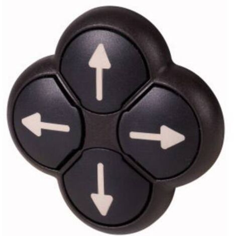 Bouton-poussoir 4 positions noir/gris à rappel EATON M22S-D4-S-X7 (1/2)