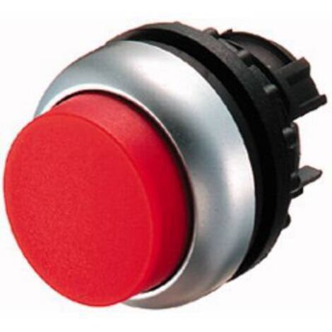 Bouton-poussoir saillant rouge à accrochage EATON M22-DRH-R (1/2)