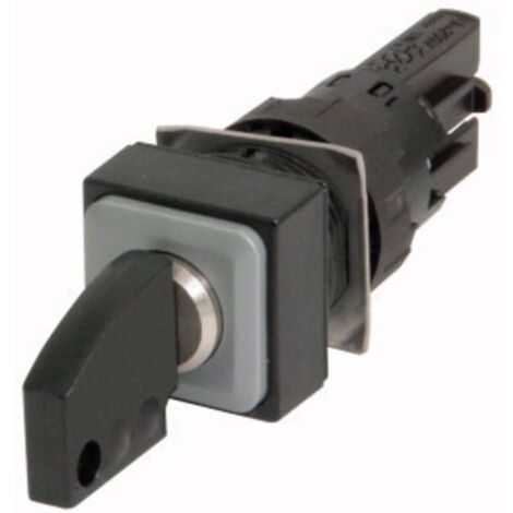 Bouton à clé 3 positions noir à accrochage EATON Q18S3R-A7 (1/3)