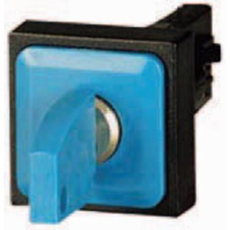 Bouton à clé 2 positions bleu à rappel EATON Q25S1-BL (1/2)