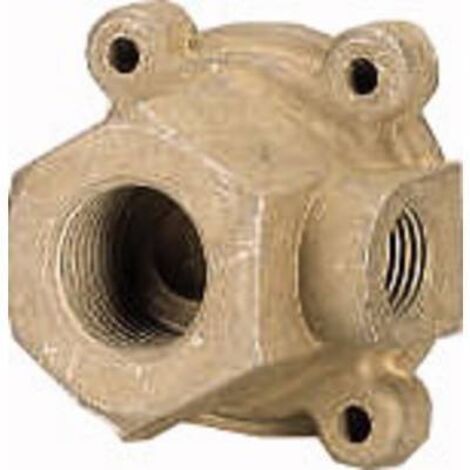 Flasque avec raccord d'arrivée 1/2 pouces +raccord de manomètre EATON M-MCS (1/2)