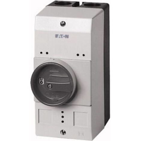 Coffret isolant IP55 poignée rotative noire grise pour PKZ0 EATON CI-PKZ0-GVM (1/2)