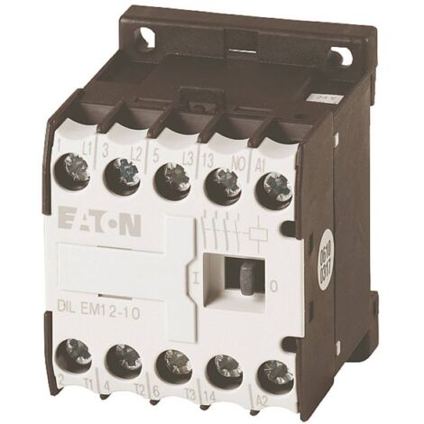 Contacteur de puissance 3p+1F 5.5kW/400V/AC3 000127132 EATON DILEM12-10-G(24VDC) (1/4)