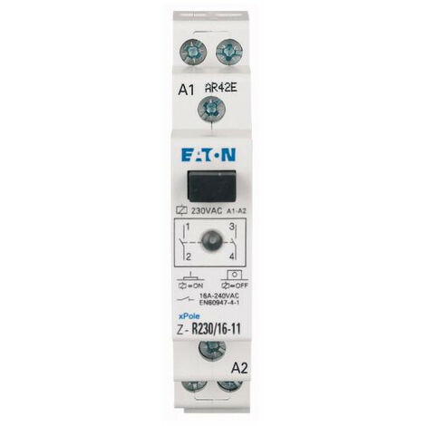 Eaton Z-R23/16-20 Relais d'installation Tension nominale: 24 V/DC Courant de commutation (max.): 16 A 2 NO (T) 1 pc(s) (1/3)