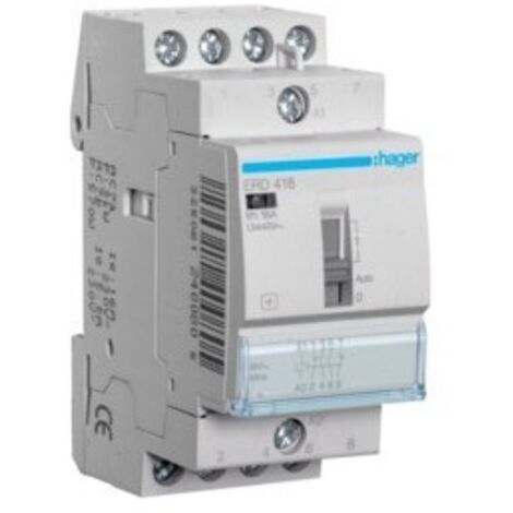 Relais de cde 16A, 2F+2O, 24V - AUTOMATISMES HAGER ERD418 (1/2)