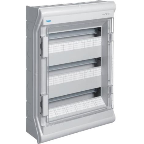 Coffret étanche vector IP55 3 rangées 54 modules h602mm l418mm HAGER VE318F