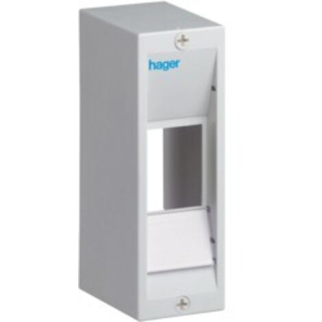 Coffret cache-borne 1 rangée 2 modules - GD102A - Hager