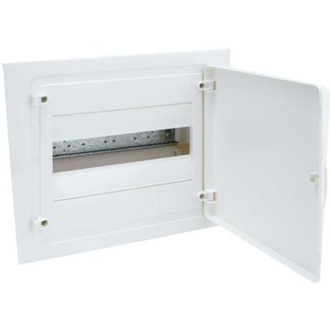 Coffret encastré 1 rangée 12 Modules porte opaque HAGER VF112PR