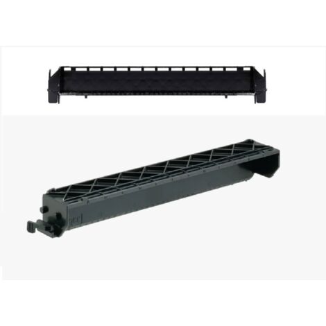 Hager – Support bornier Sanvis pour Gamma 13 – Raccordement terre, neutre et phase – Montage sur rail DIN – Dimensions 195 x 30 x 42 mm