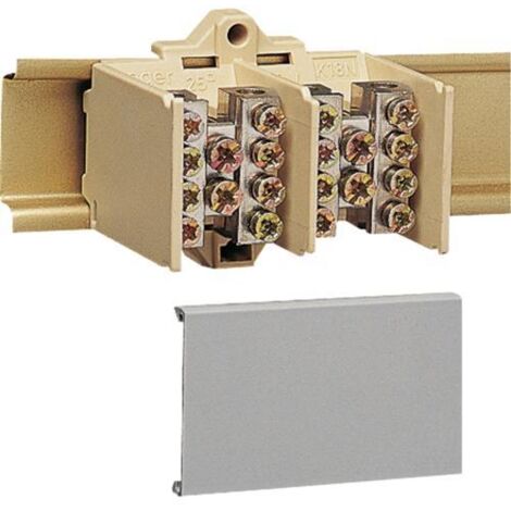 Bloc jonction 2 Pôles 2X25 + 4X16 + couvercle de protection HAGER K023