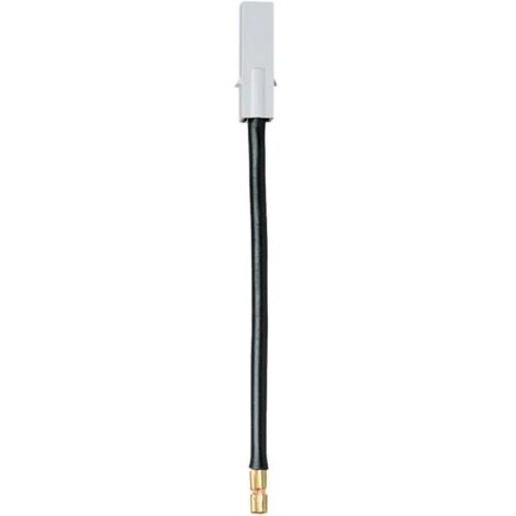 Câble de raccordement 120mm noir 6mm² avec fiche pour Répartiteur multifiche HAGER KZ002 (1/2)