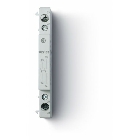Finder 02263 Module contact auxiliaire 6 A 2 NO pour Contacteur Type 2244/2264 en lot de 5 unités (1/2)