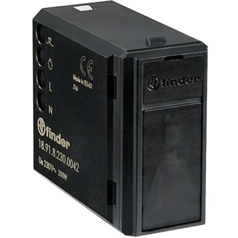 Détecteur de mouvement infrarouge 1NO 200W 230V AC noir FINDER 189182300042PAS (1/2)