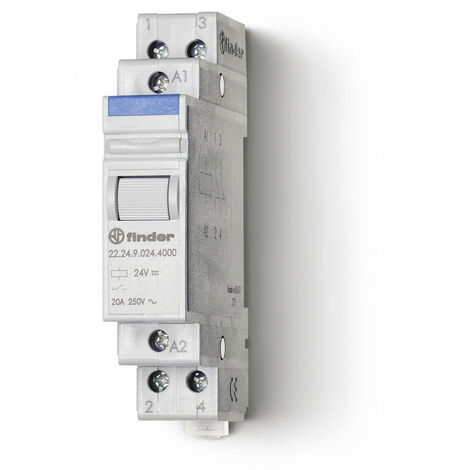 Relais modulaire 2NC 20A 230V AC AgSnO2 268248 FINDER 222482304000 (1/2)