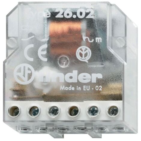 Télérupteur de boîte 2NO 10A 230V AC FINDER 260282300000PAS (1/3)