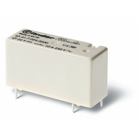 Relais circuit imprimé bas profil 1NO 10A 9V DC sensible AgSnO2 lavable FINDER 434170094301 (1/2)