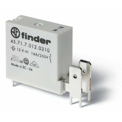 Relais CI température ambiante 1NC 16A 48V DC sensible Faston 250 FINDER 457170480410 (1/2)