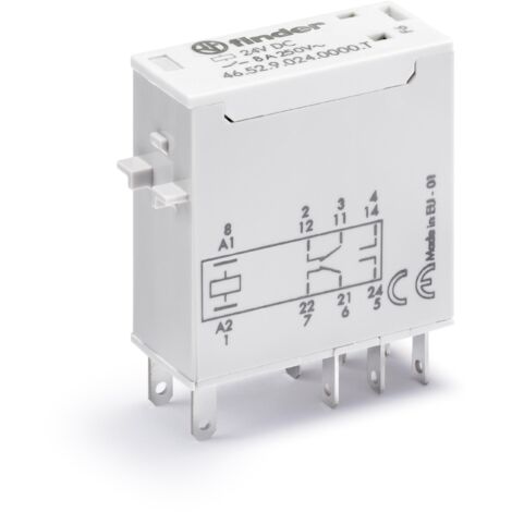 Relais miniature 2RT 8A 72V DC pour application ferroviaire FINDER 465290720000T (1/2)
