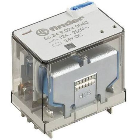 Finder 56.34.9.125.0040 Relais enfichable 125 V/DC 12 A 4 inverseurs (RT) 1 pc(s) Y523203 (1/2)
