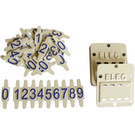 Lot de 10 plaques identification logement MICHAUD EE002