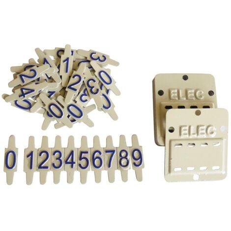 Lot de 10 plaques identification logement MICHAUD EE002