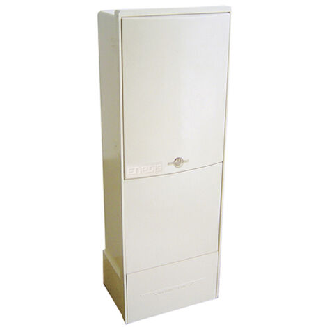 Michaud – Borne de branchement individuel 2x60A – Polyester armé de fibres de verre – Cuve et panneau d'accès cadenassable – Installation stable