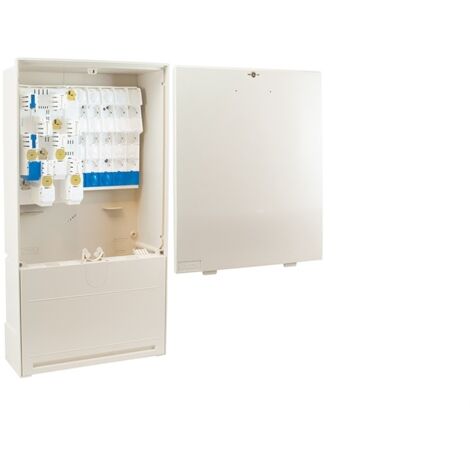 Michaud – Borne REMBT 450 – Jeu de barres 9 plages – Module RRCP – Bornier pour raccordement électrique – Intensité 63A – Section câble 10mm² - CB014