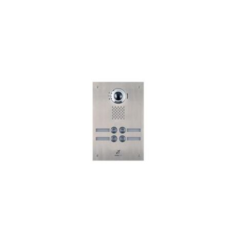 Platine vidéo enc. 4 bp ip/sip inox pictos synthèse vocale boucle magnétique IXDVF4L AIPHONE 200942 (1/2)
