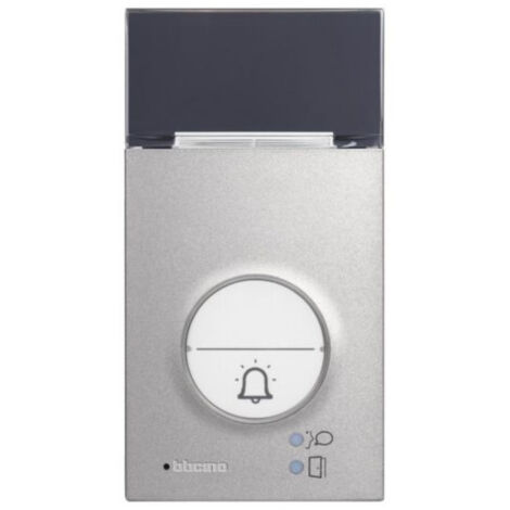 Bticino – Façade de remplacement pour platine audio Linea 3000 – Antivandale – Grise – Compatible avec BT343071