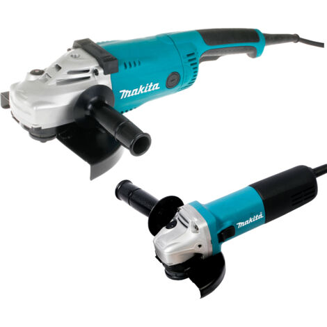 Makita – Meuleuse 230mm 2400W – Alimentation électrique filaire – Moteur Brushless – Pour béton armé et métal – 2 disques inclus (1/3)