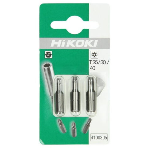 Embouts PH - PZ - Torx proline 1/4' TX25/30/40 - 25mm - HIKOKI - 4100305 (1/2)
