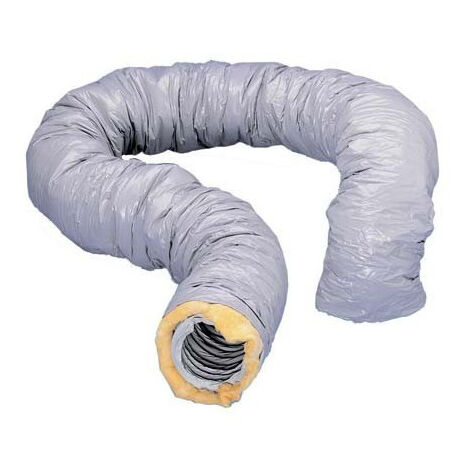 Unelvent – Gaine VMC isolée PVC 125mm – Longueur 10m – Isolation thermique et phonique – Installation rapide et flexible