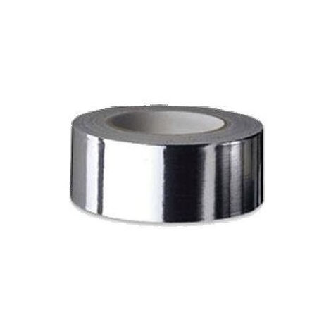 Unelvent – Ruban adhésif aluminium simple face 10m x 50mm – Résistance jusqu'à 100°C – Pour raccord de panneaux isolants – Certifié DIN 4102 B